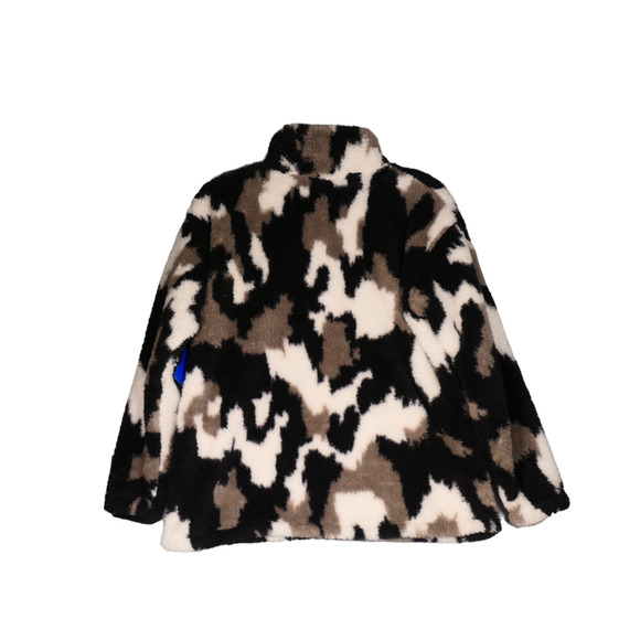 NWT Eddie Bauer Fleece Sweatshirt Women Large Black Camo Outdoor Chic Athleisure - Picture 6 of 11